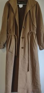 Claude Havrey  wool cashmere blend trench coat